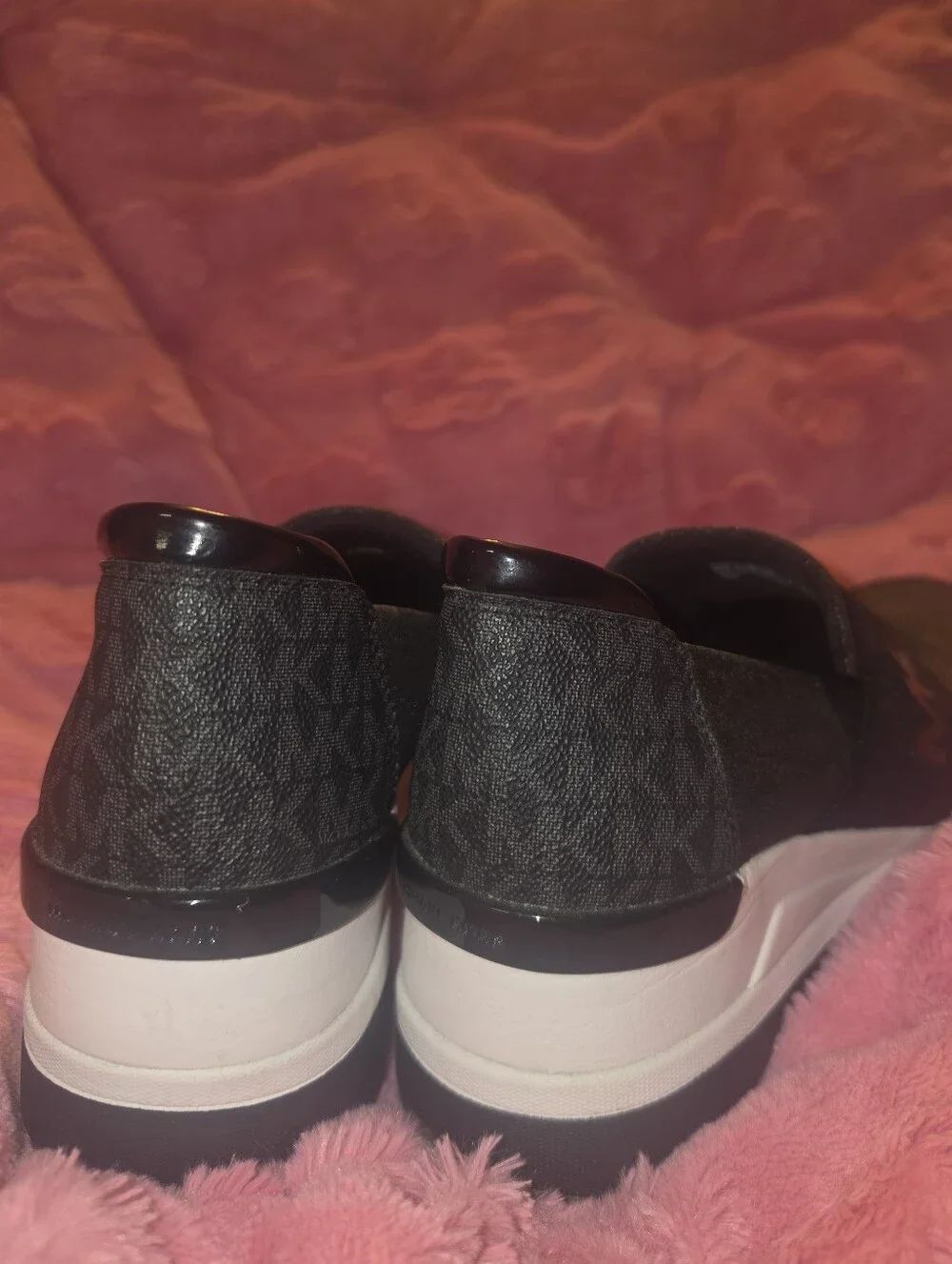 Michael Kors Black Slip-On Platform Sneakers